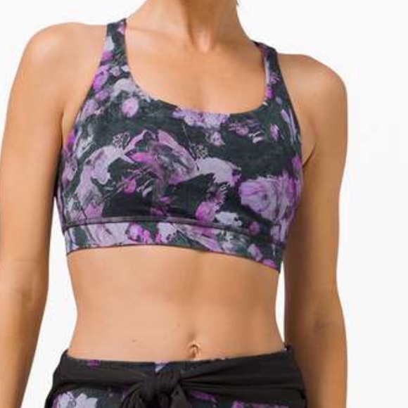 💕LULULEMON ENERGY BRA-FLORAL SHIFT MULTI, 8💕 - Picture 4 of 13